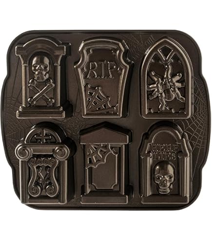 Amazon.com: Nordic Ware Haunted Skull Cake Pan, 9 Cups, Bronze